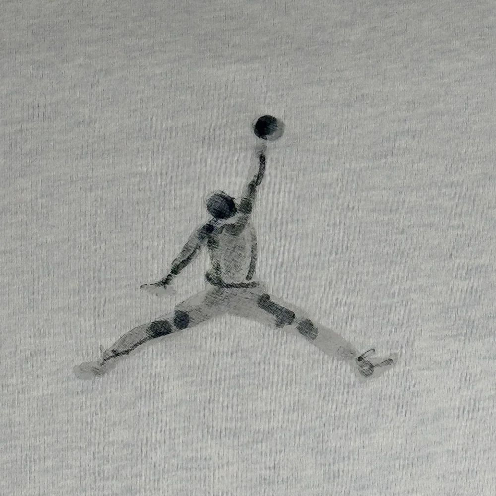 Nike Air‎ Jordan T Shirt Mens Large Blue Jumpman Logo Minimalist Athletic Tee